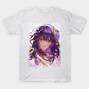 Raiden with Sakura Petals T-Shirt